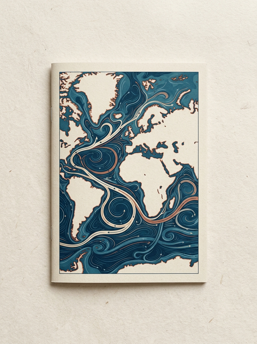 Deep Ocean Current Map Zine
