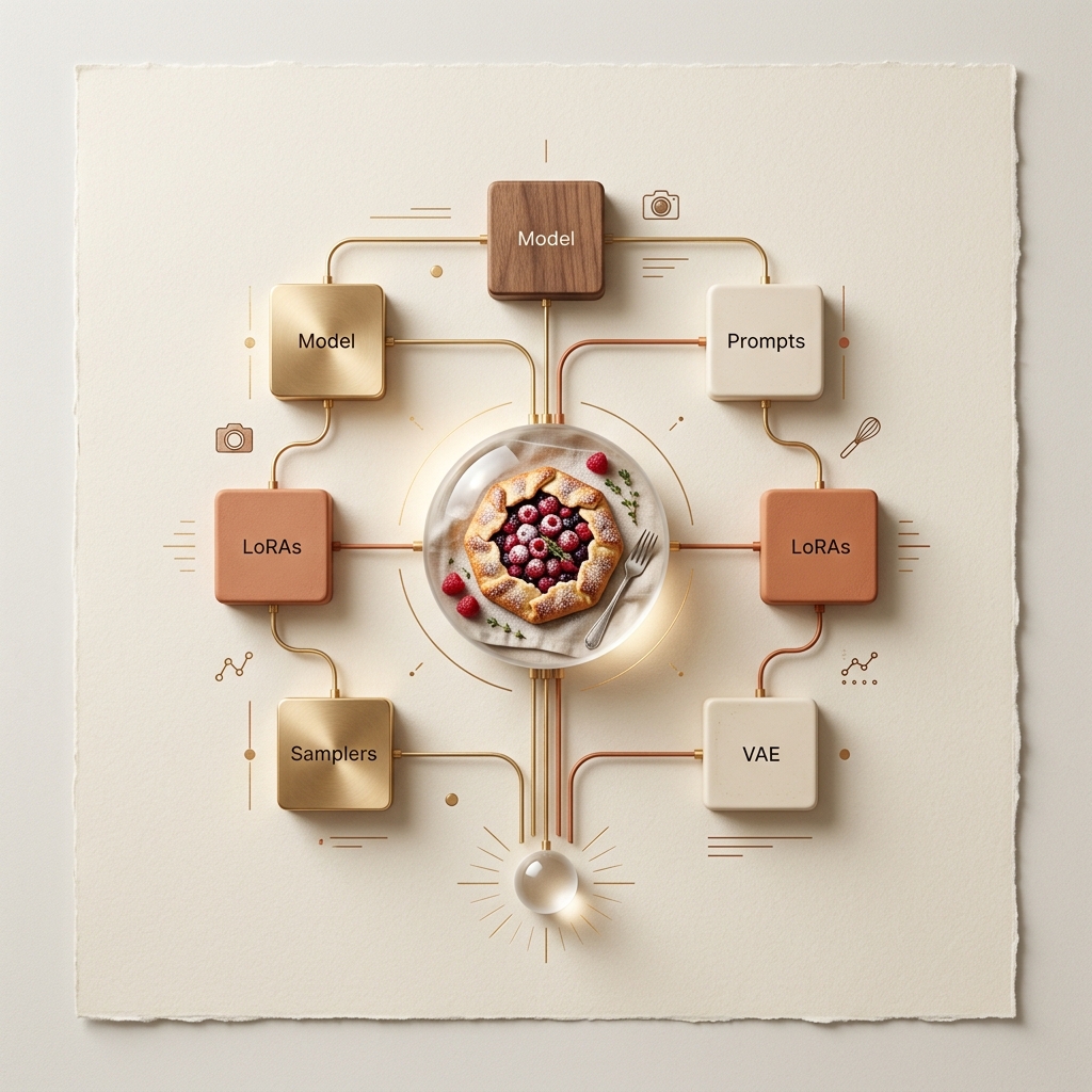 Hyperreal food photography comfyui workflow