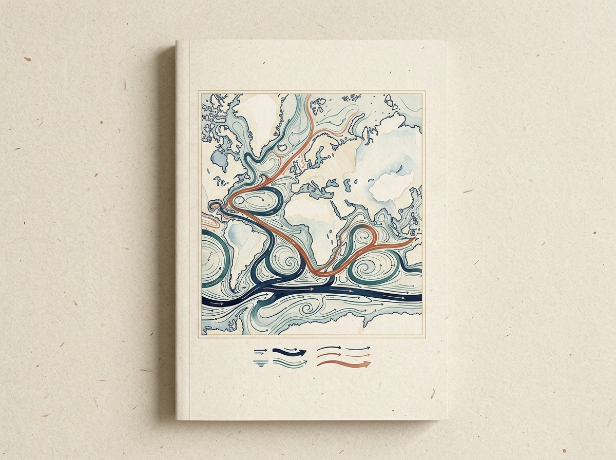 Deep Ocean Current Map Zine